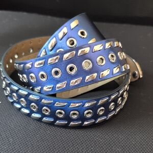 Urban Outfitters Blue and Tan Belt